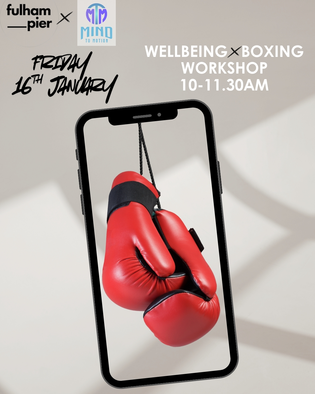 Event media for Mind to Motion Boxing Workshop 
